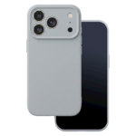 Husa iPhone 17 Pro Max / 18 Pro Max Silicon Catifea Silver