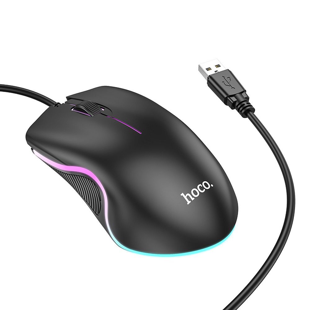 MOUSE CU FIR (gaming) Hoco GM19 usb 1000 DPI - imagine 4