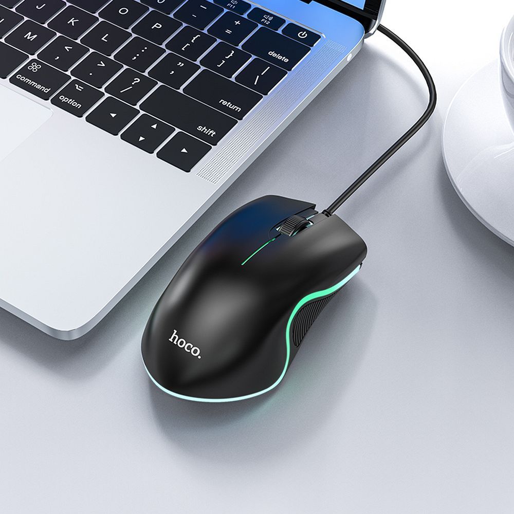 MOUSE CU FIR (gaming) Hoco GM19 usb 1000 DPI - imagine 3