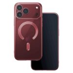 Husa iPhone 17 Pro / 18 Pro MagSafe (open ring) Luxury Cristal Dark Cherry