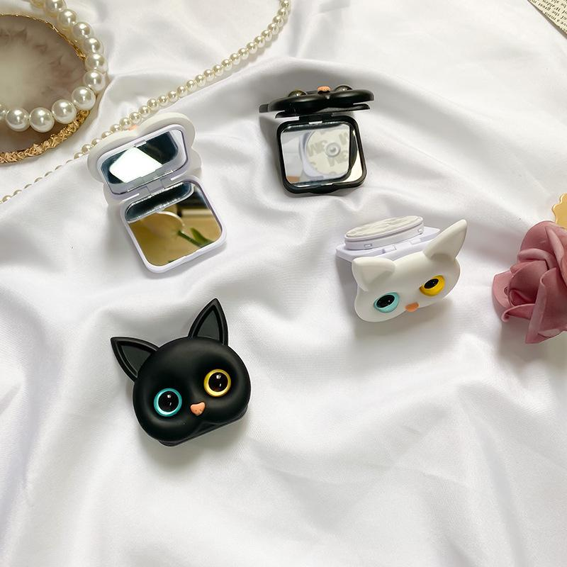 Suport Telefon (stick-on popsocket ) Pisicuta cu Oglinda Alb - imagine 2