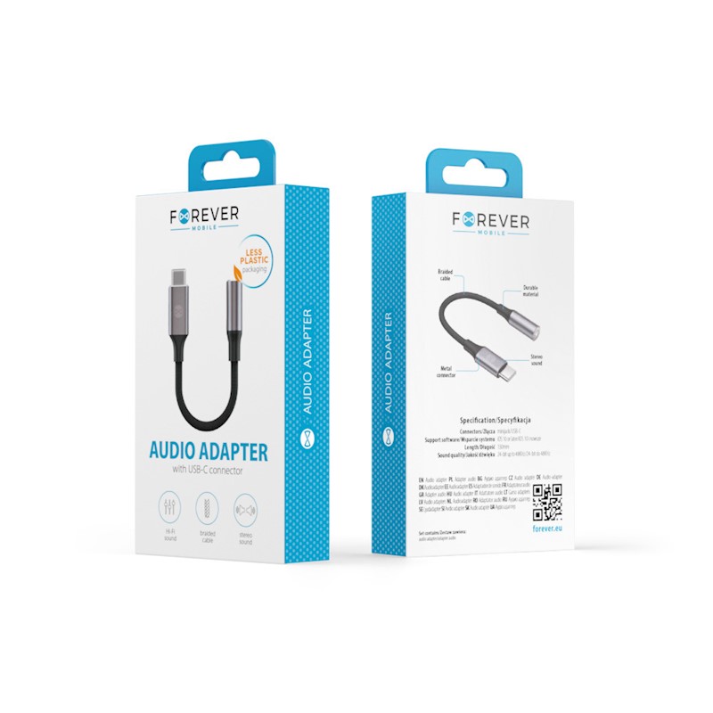 Adaptor Audio Forever AJC-01 Tip C - Jack 3.5mm - imagine 3