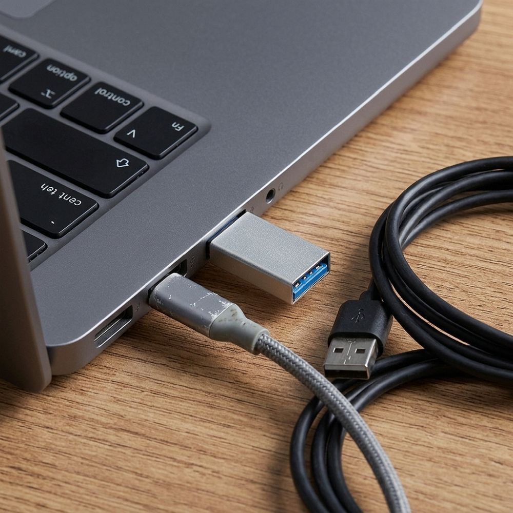 Adaptor OTG Blue Star USB Tip-C – USB-A 3.0 Alb - imagine 3