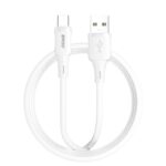Cablu Date si Incarcare Rapida BWOO X329C – USB A – Tip C 1m – 3A Alb