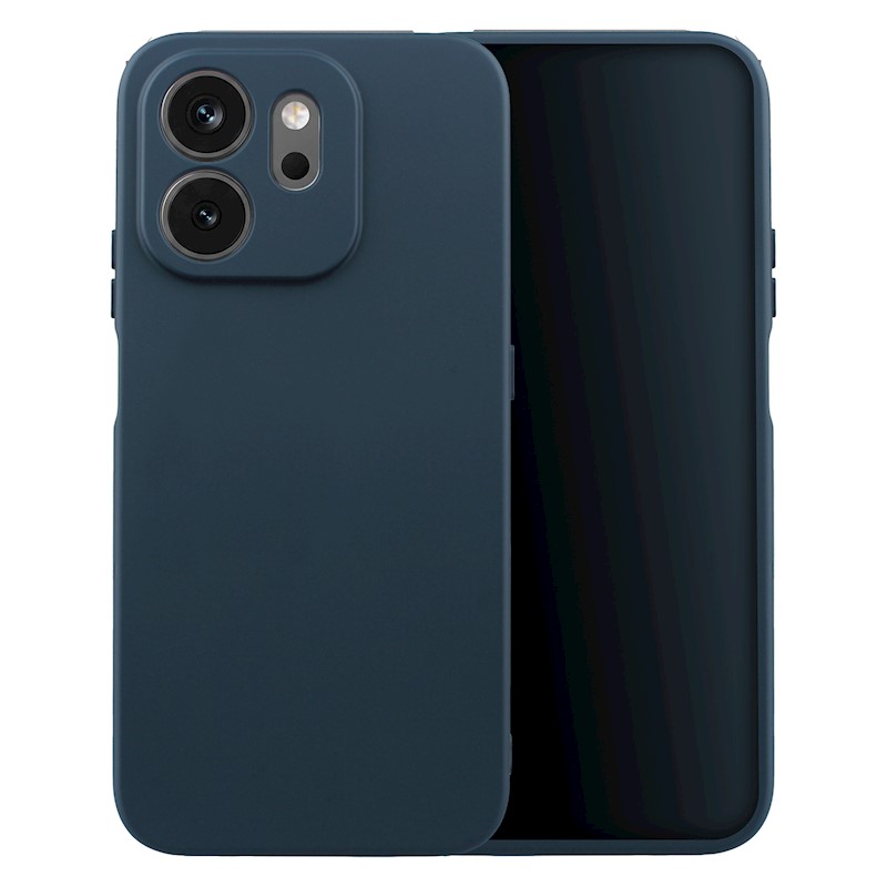 Husa Honor 600 Smart Silicon Catifea Albastru Inchis
