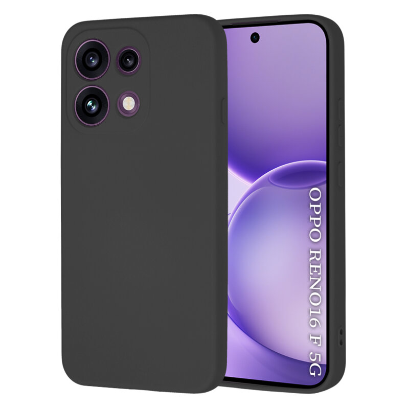 Husa Oppo Reno 16 F 5G / Oppo Reno 16 FS 5G Silicon Catifea Negru