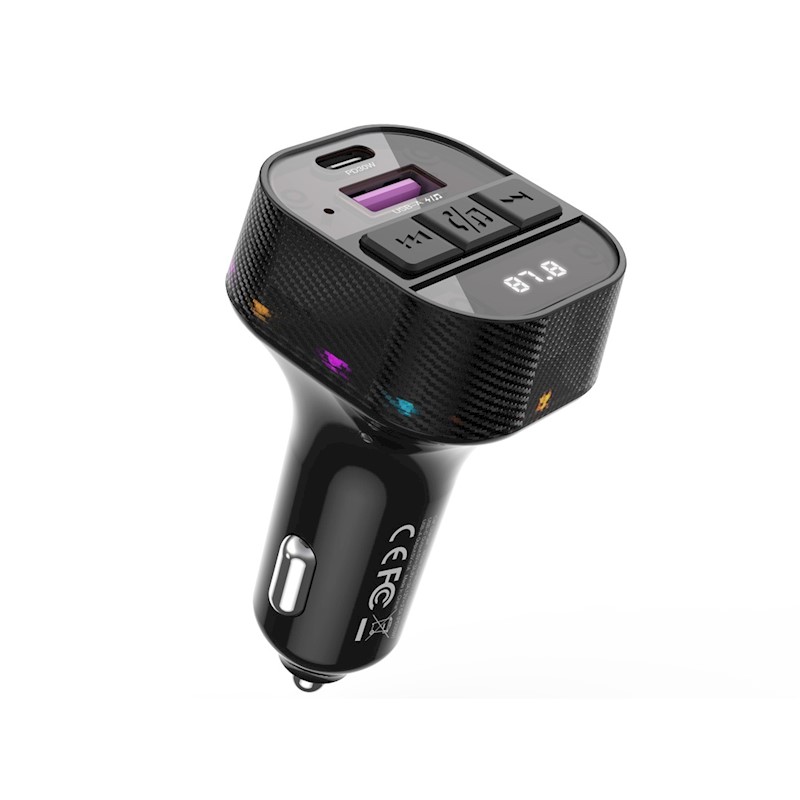 Modulator FM Bluetooth XO BCC17 , 1x USB A + Type C 30W - imagine 2